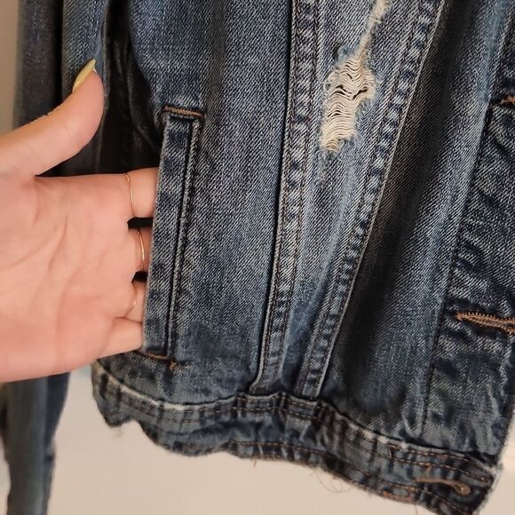Distressed Jean Jacket  - Picture 4 of 6